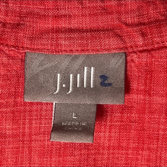 J jill  Sleeveless Large  Tunic Tank Top Linen - Picture 5 of 9